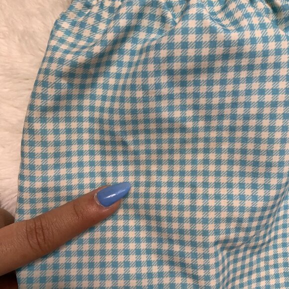 Pili Carrera Toddler Blue Checkered Boy Swimming Trunks Size 8 Years - Picture 2 of 7